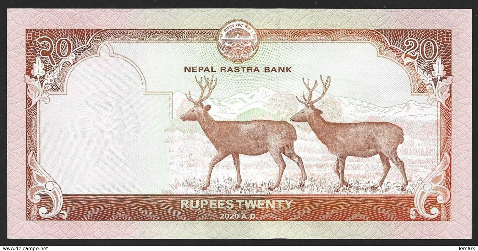 Nepal 20 Rupees 2020 P78b UNC - Népal