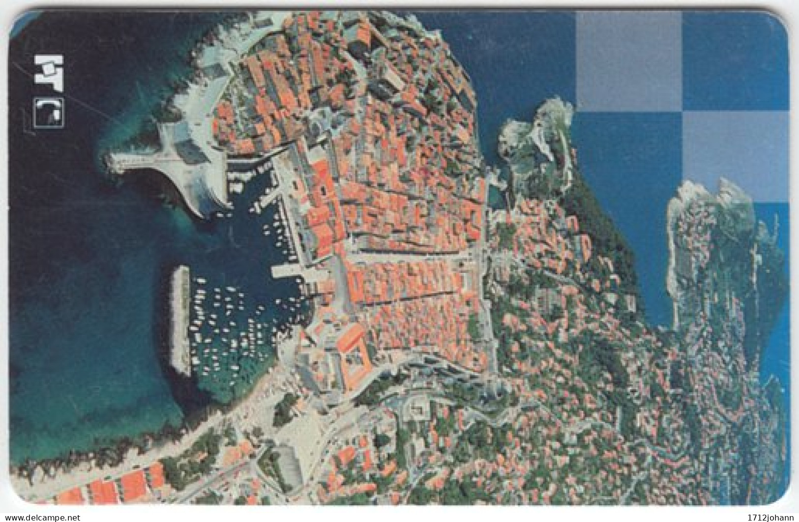 CROATIA B-998 Chip HT - View, Town, Dubrovnik - Used - Croatie