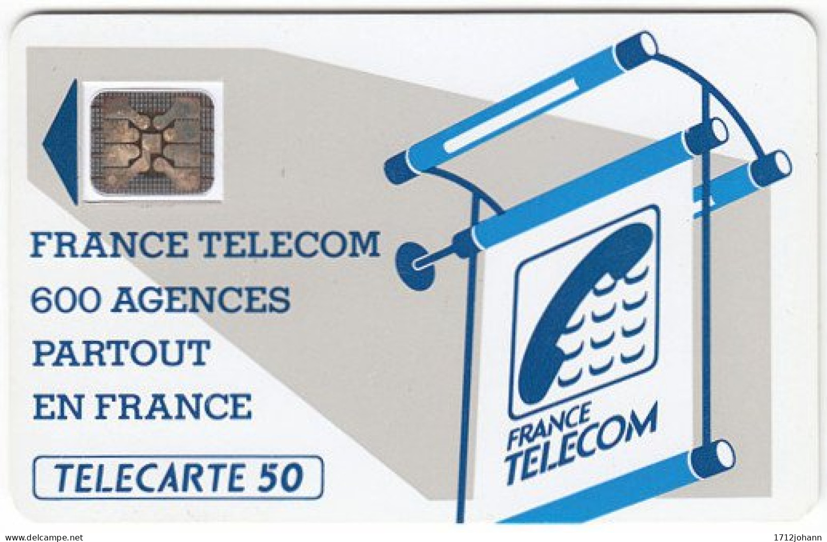 FRANCE A-008 Chip Telecom  - 600 Agences - 3 Scans - Used - 600 Agences