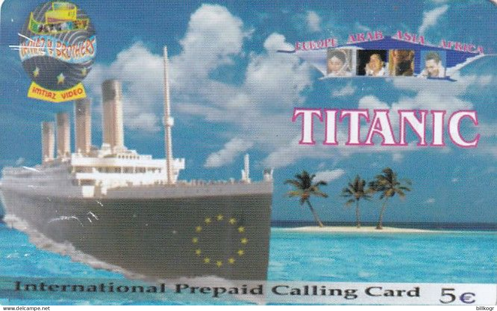 GREECE - Titanic, Amimex Prepaid Card 5 Euro, Used - Boats
