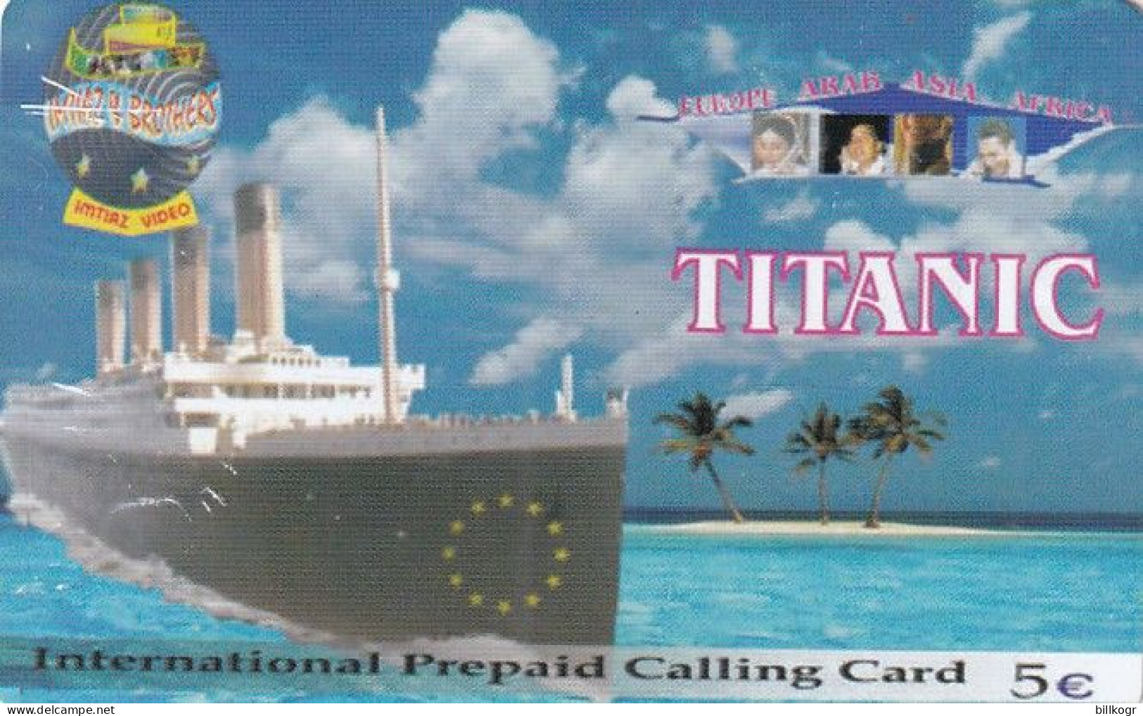 GREECE - Titanic, Amimex Prepaid Card 5 Euro, Used - Bateaux