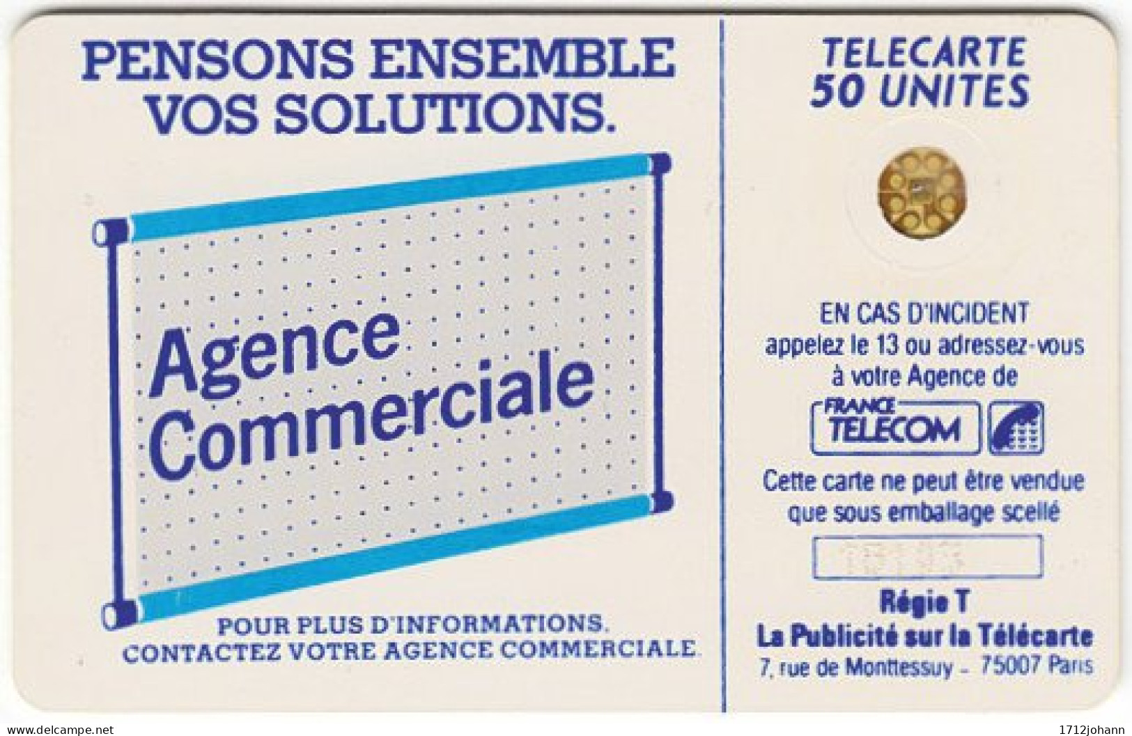 FRANCE A-009 Chip Telecom  - 600 Agences - 3 Scans - Used - 600 Agences