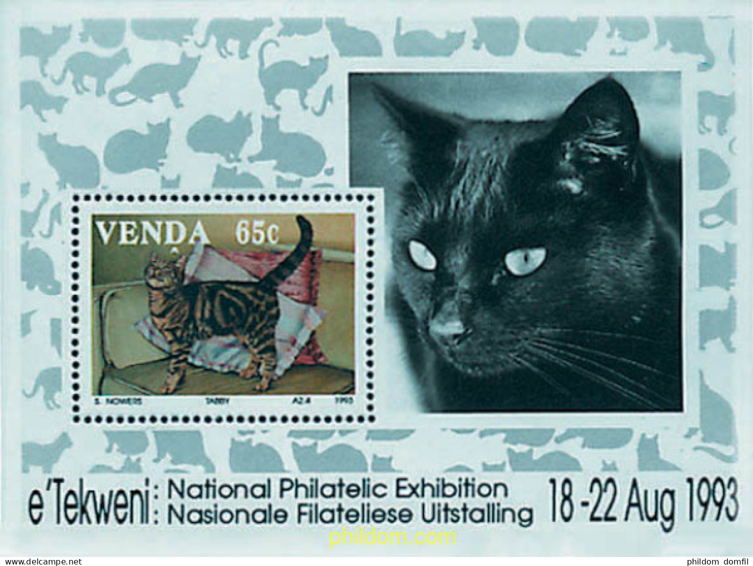 37997 MNH VENDA 1993 GATOS DOMESTICOS - Venda