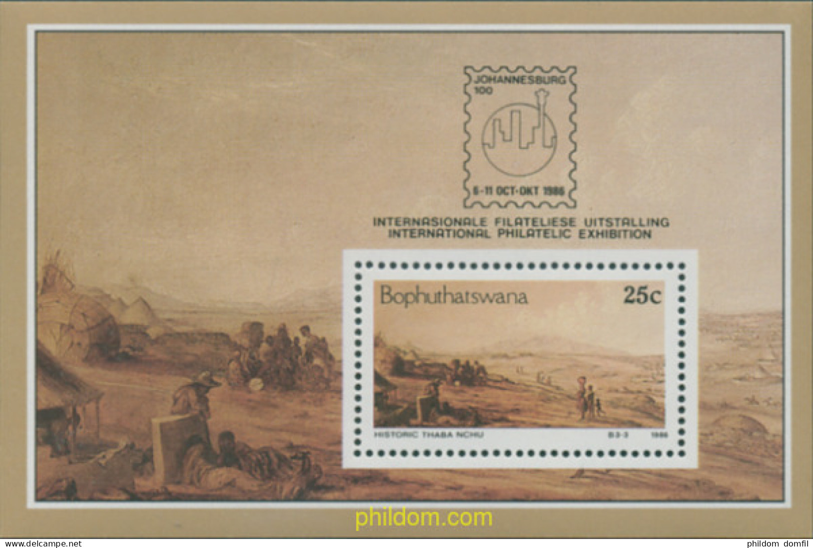 293037 MNH BOPHUTHATSWANA 1986 HISTORIA DE LA CIUDAD THABA-NCHU - Bofutatsuana