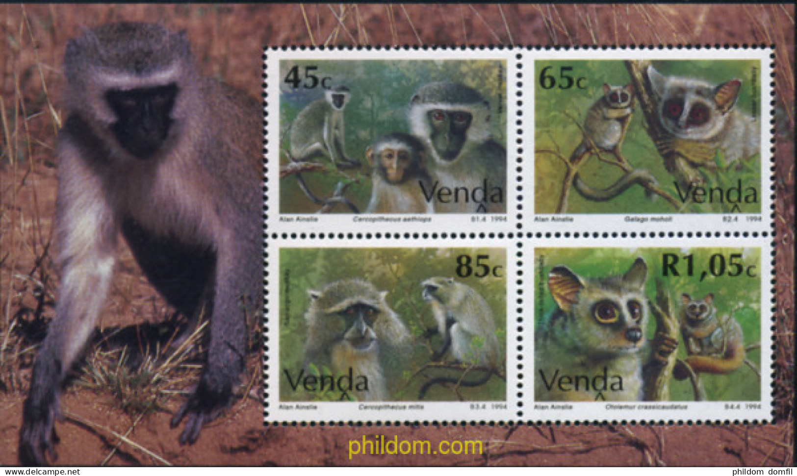 28783 MNH VENDA 1994 SIMIOS - Venda