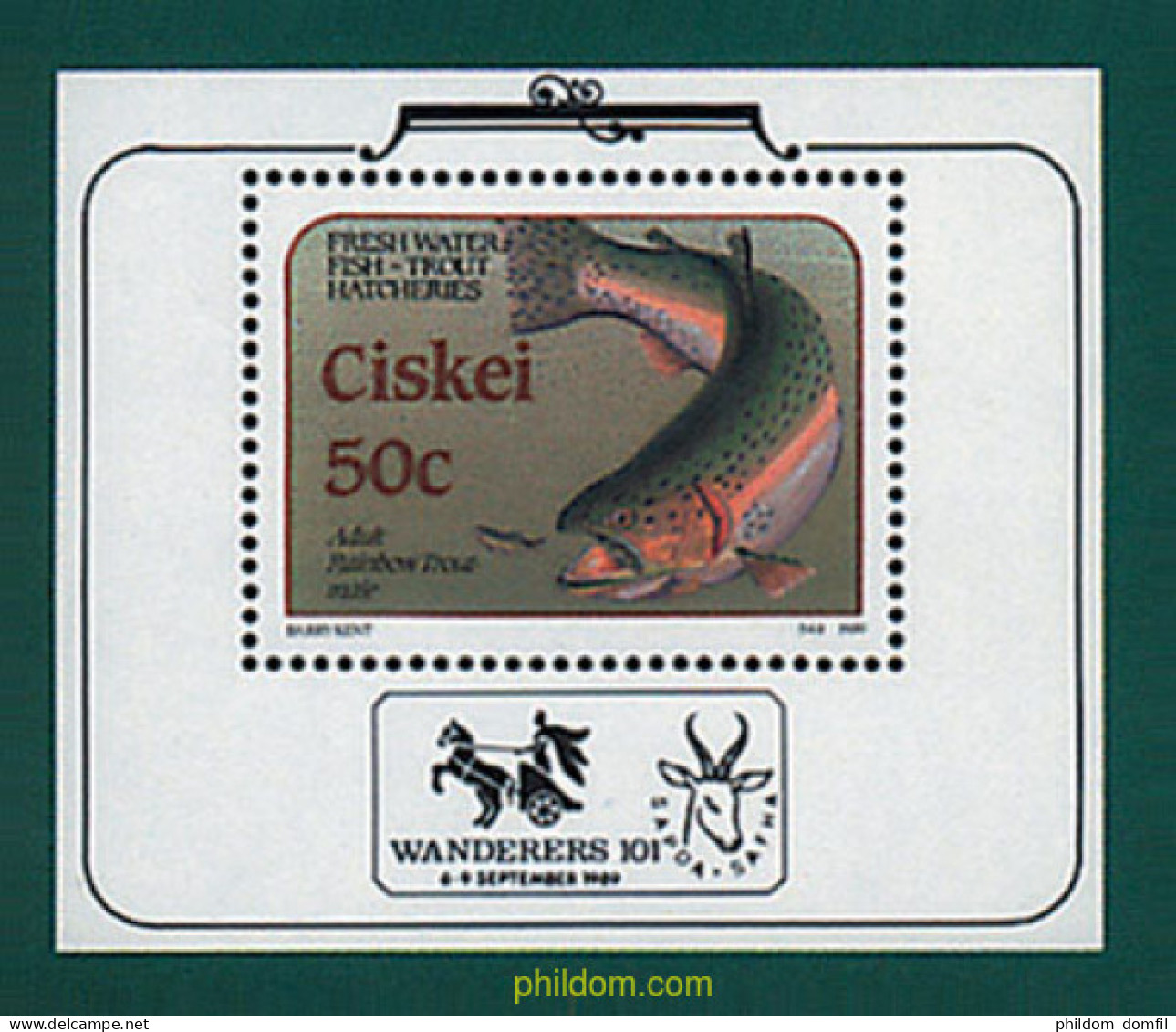 42121 MNH CISKEI 1989 CRIANZA DE LA TRUCHA - Ciskei