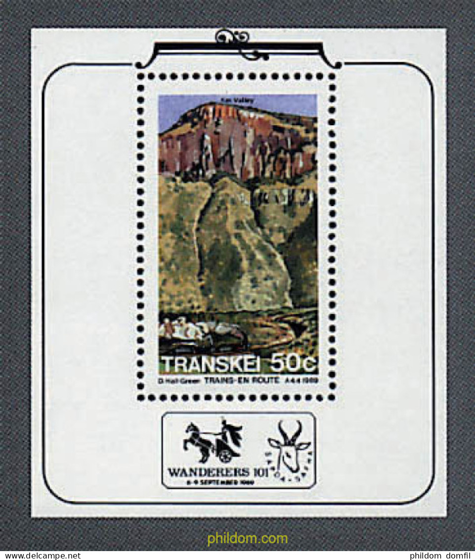 59242 MNH TRANSKEI 1989 TRENES EN RUTA - Transkei