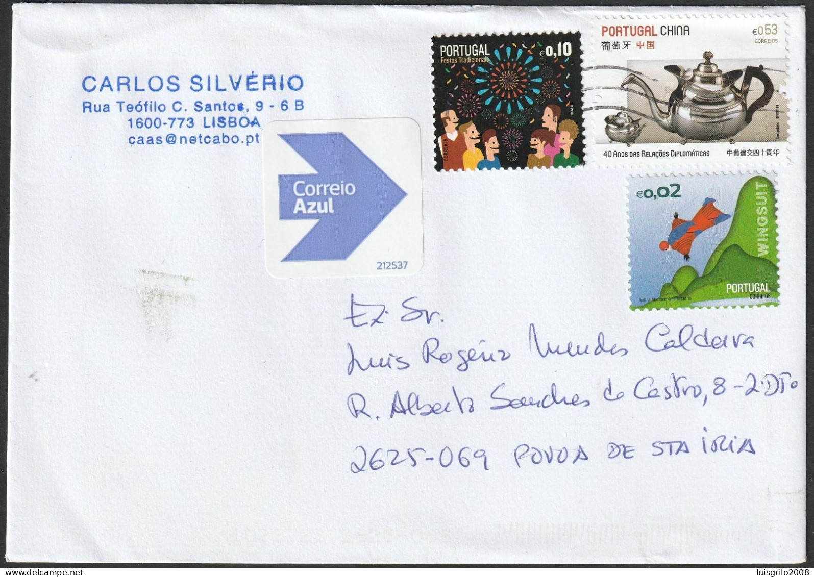 Cover - Lisboa To Póvoa De Santa Iria - Cartas & Documentos