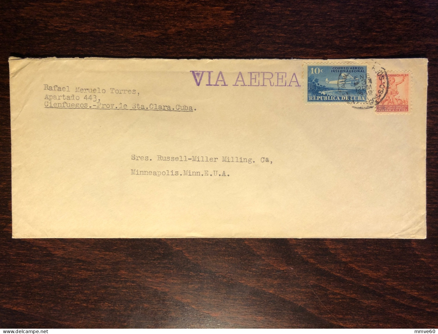 CUBA TRAVELLED COVER LETTER TO USA 1939 YEAR TUBERCULOSIS TBC HEALTH MEDICINE - Storia Postale