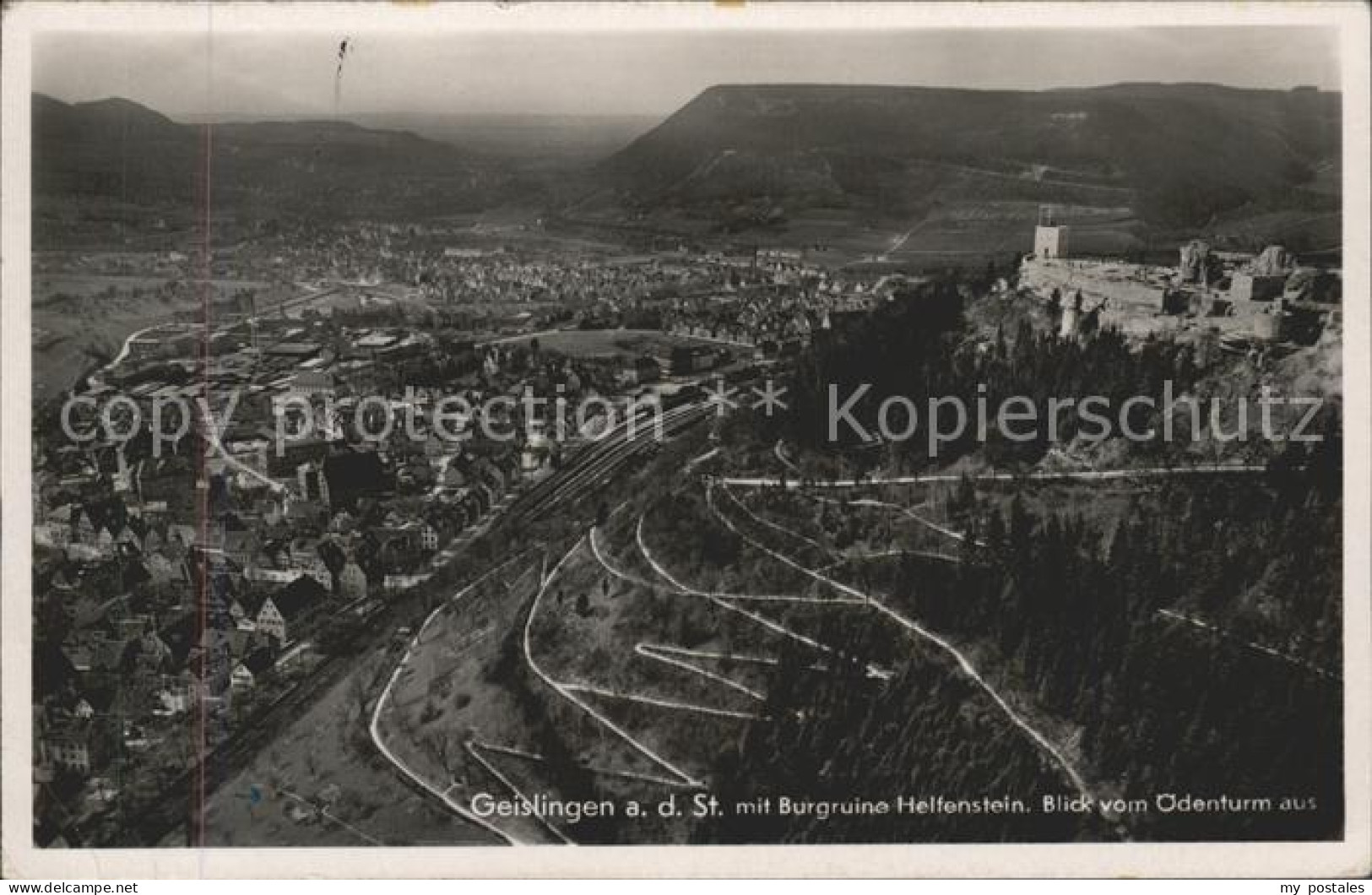 41577361 Geislingen Steige Total Mit Burgruine Helfenstein Geislingen An Der Ste - Geislingen