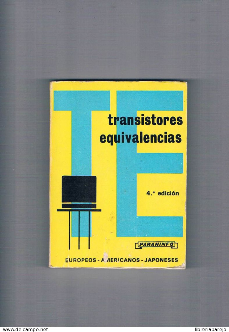 Transistores Y Equivalencias Paraninfo 1974 - Autres & Non Classés