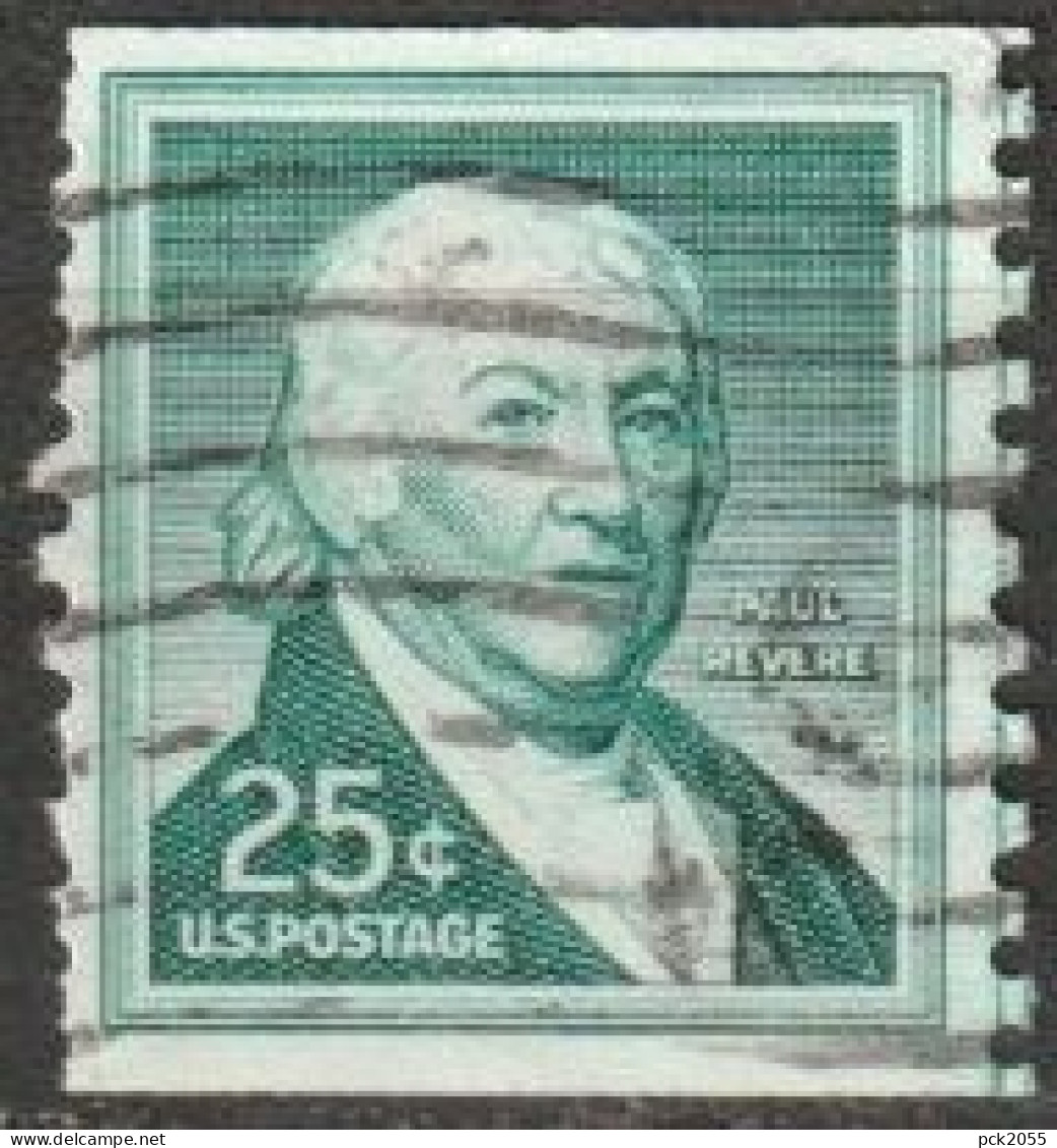 USA 1954  Mi-Nr.670 O Gestempelt Rollenmarke Paul Revere ( U 63) Günstige Versandkosten - Roulettes