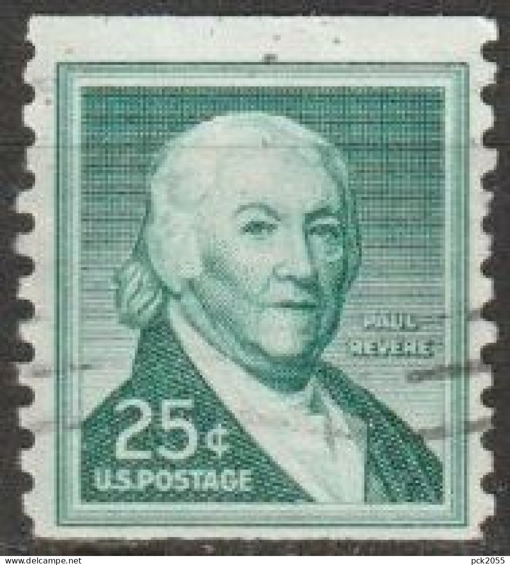 USA 1954  Mi-Nr.670 O Gestempelt Rollenmarke Paul Revere ( U 64) Günstige Versandkosten - Ruedecillas