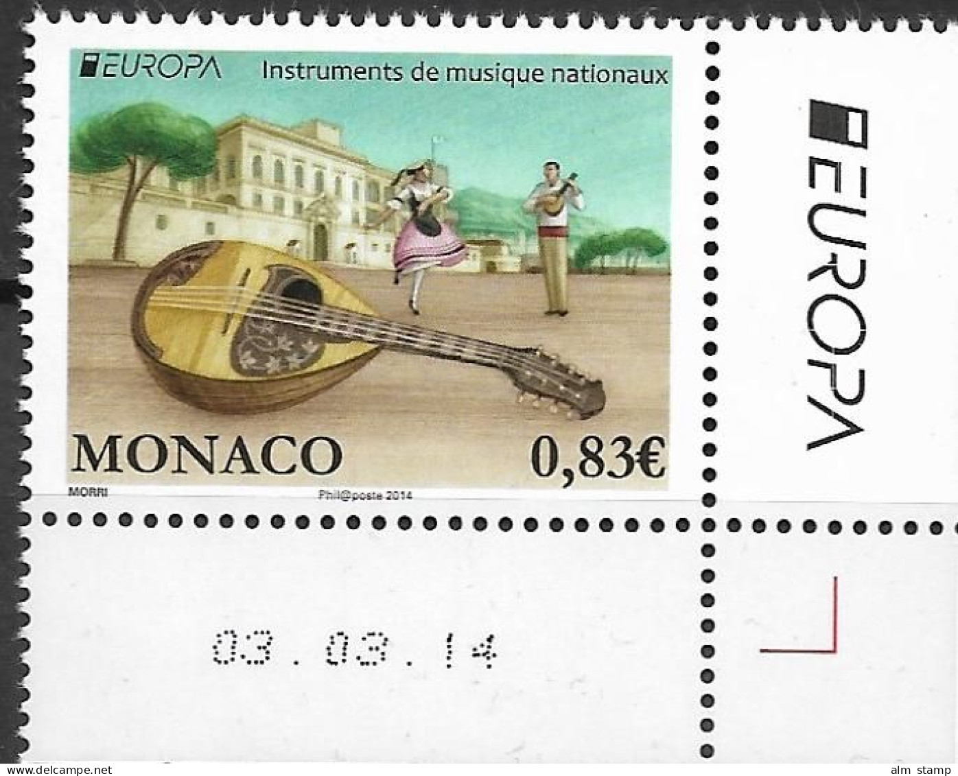 2014 Monaco  Mi. 3184 **MNH  Europa - 2014