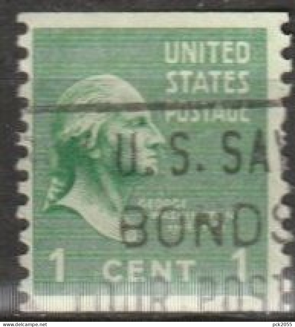 USA 1938  Mi-Nr.411C O Gestempelt Rollenmarke George Washington ( U 65) Günstige Versandkosten - Coils & Coil Singles