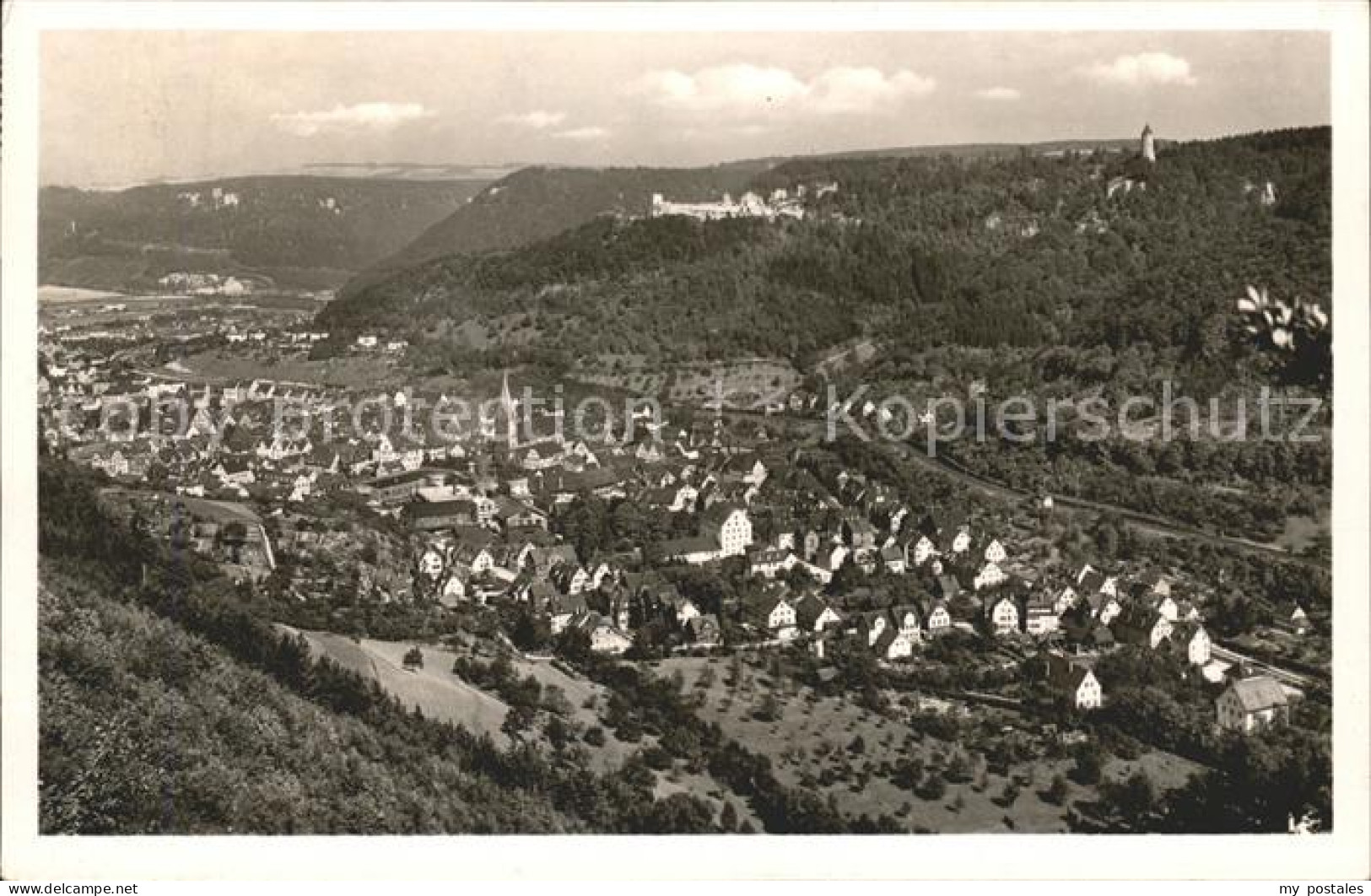 41576570 Geislingen Steige Ortsblick Mit Ruine Helfenstein Geislingen An Der Ste - Geislingen