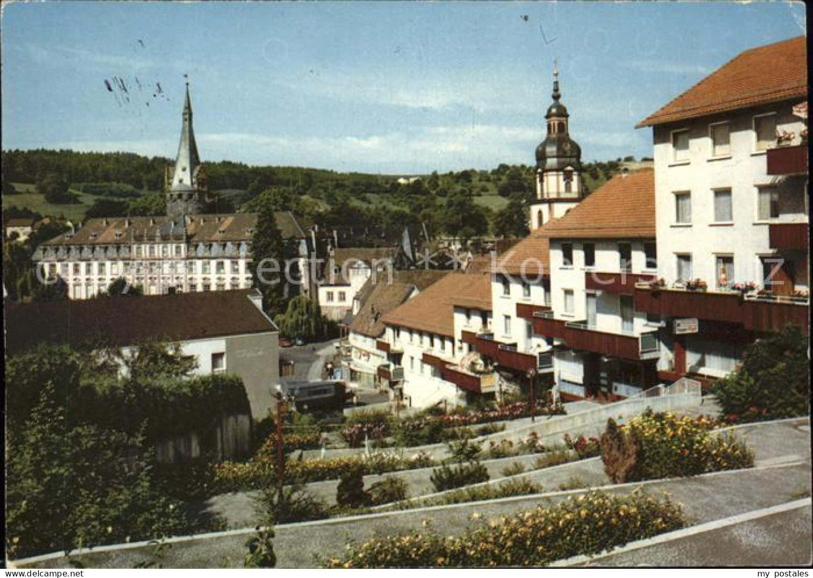 41576438 Erbach Odenwald Treppenweg Kirchturm Stadt Der Elfenbeinschnitzer Luftk - Erbach