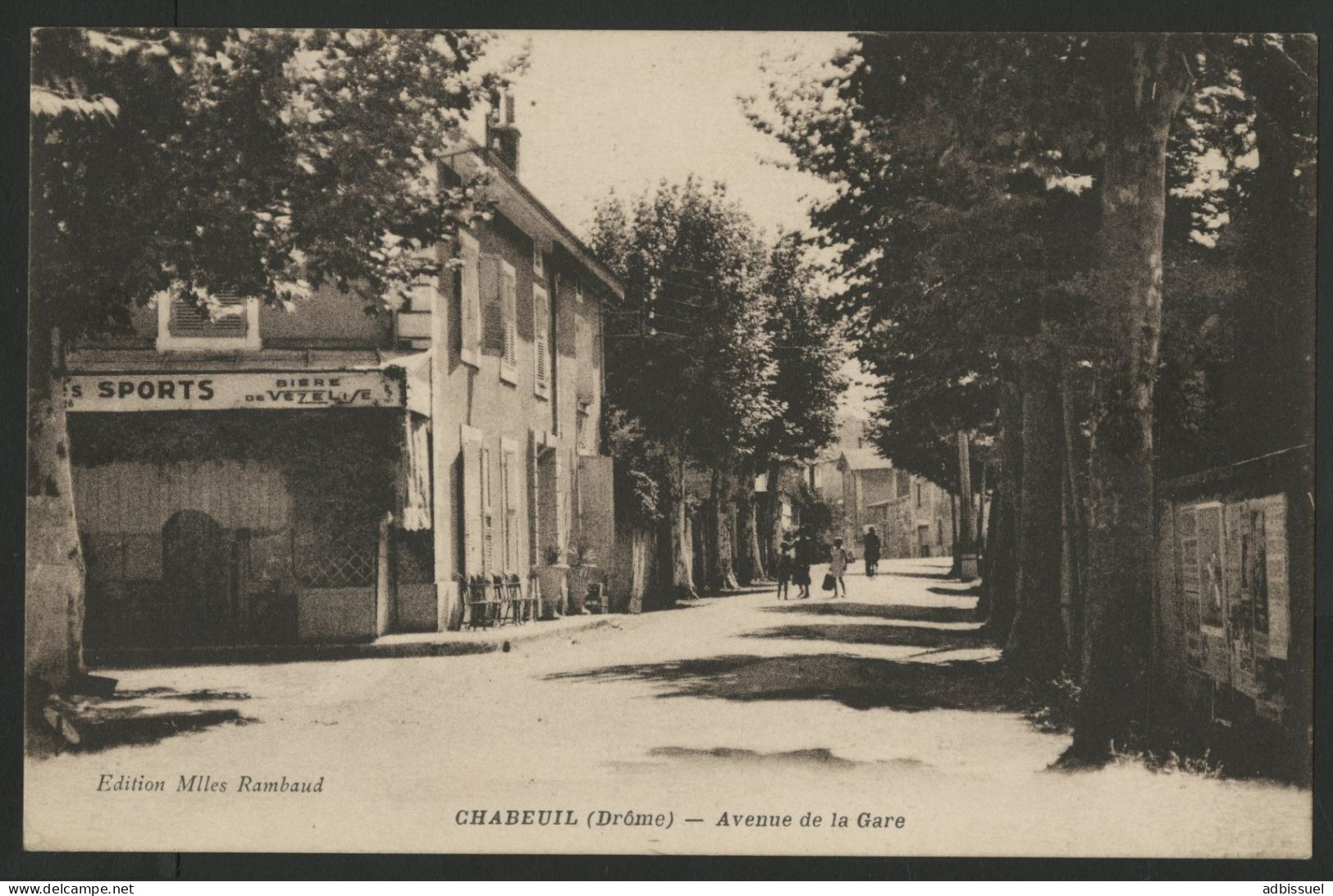 CHABEUIL Avenue De La Gare Edition Milles Rambaud Carte Ayant Voyagé En 1945 - Other & Unclassified