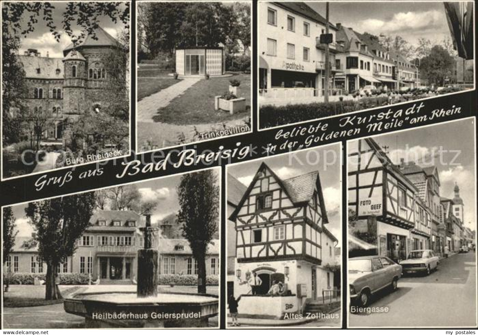 41576374 Bad Breisig Burg Rheineck Trinkpavillon Heilbaederhaus Geiersprudel Alt - Bad Breisig