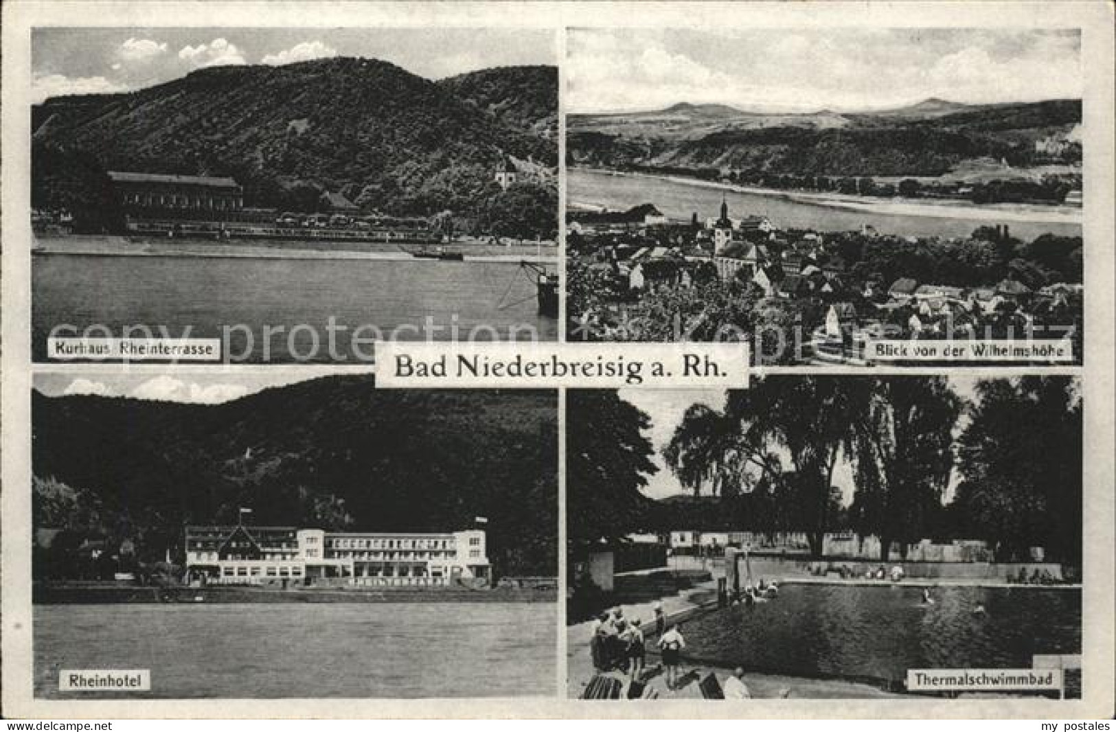 41576214 Bad Niederbreisig Kurhaus Rheinterrasse Wilhelmshoehe Thermalschwimmbad - Bad Breisig