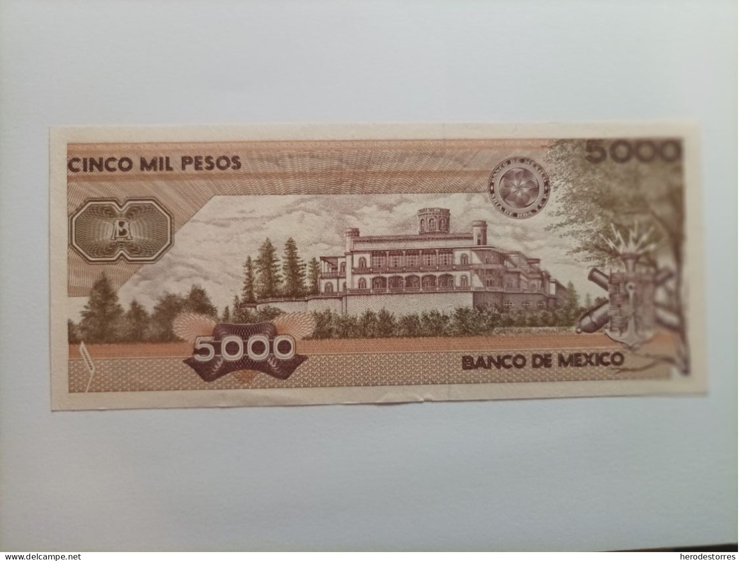 Billete De México De 5000 Pesos, Año 1989, AUNC - Mexique