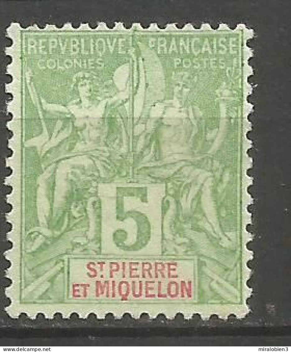 SAN PEDRO Y MIQUELON YVERT NUM. 72 NUEVO SIN GOMA - Unused Stamps