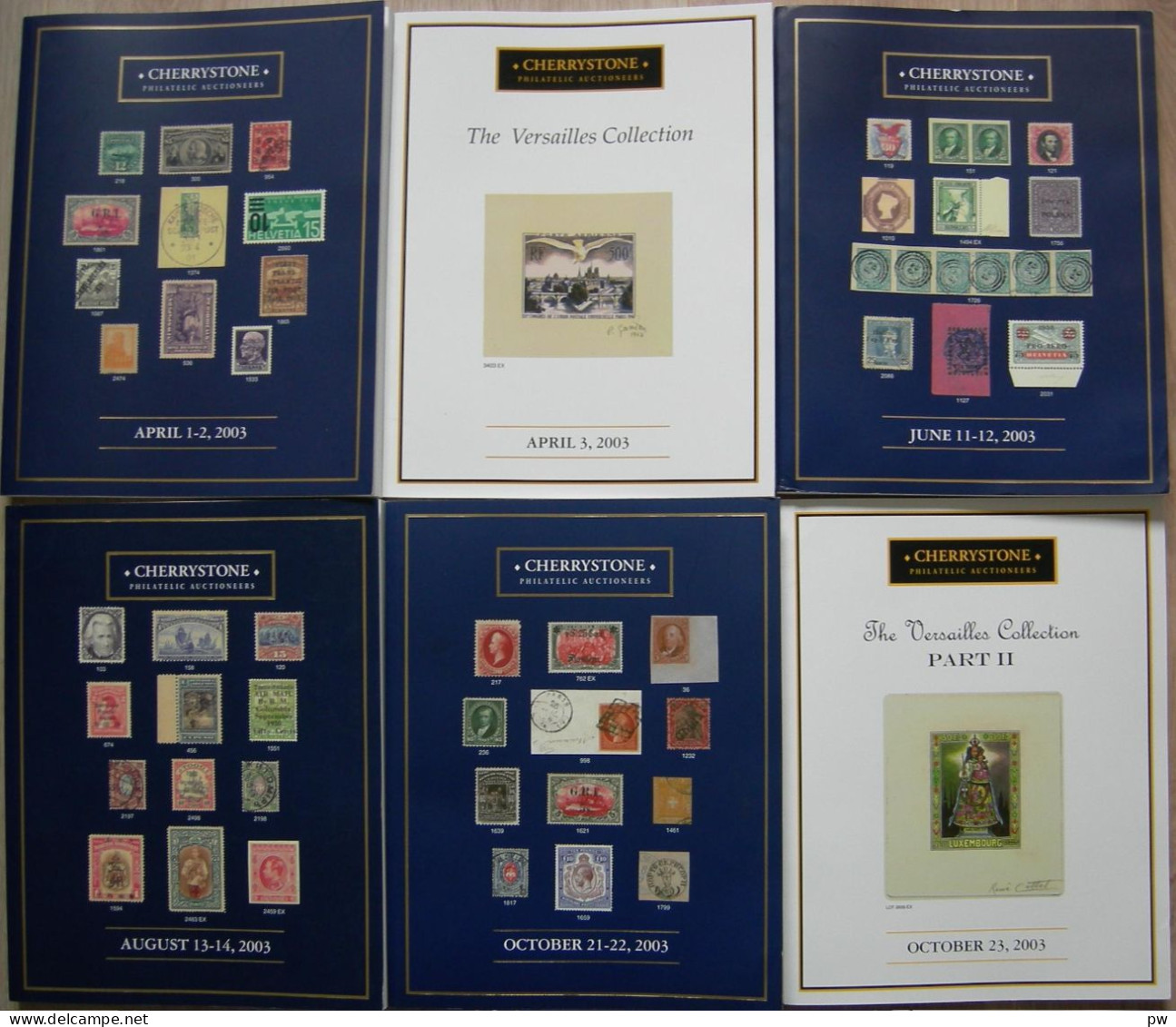 VENTES CHERRYSTONE 2003 6 CATALOGUES - Auktionskataloge