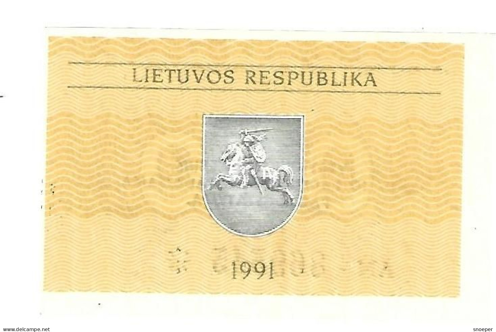 Lithuania 0,10  Talonas 1991   29b   Unc - Litauen