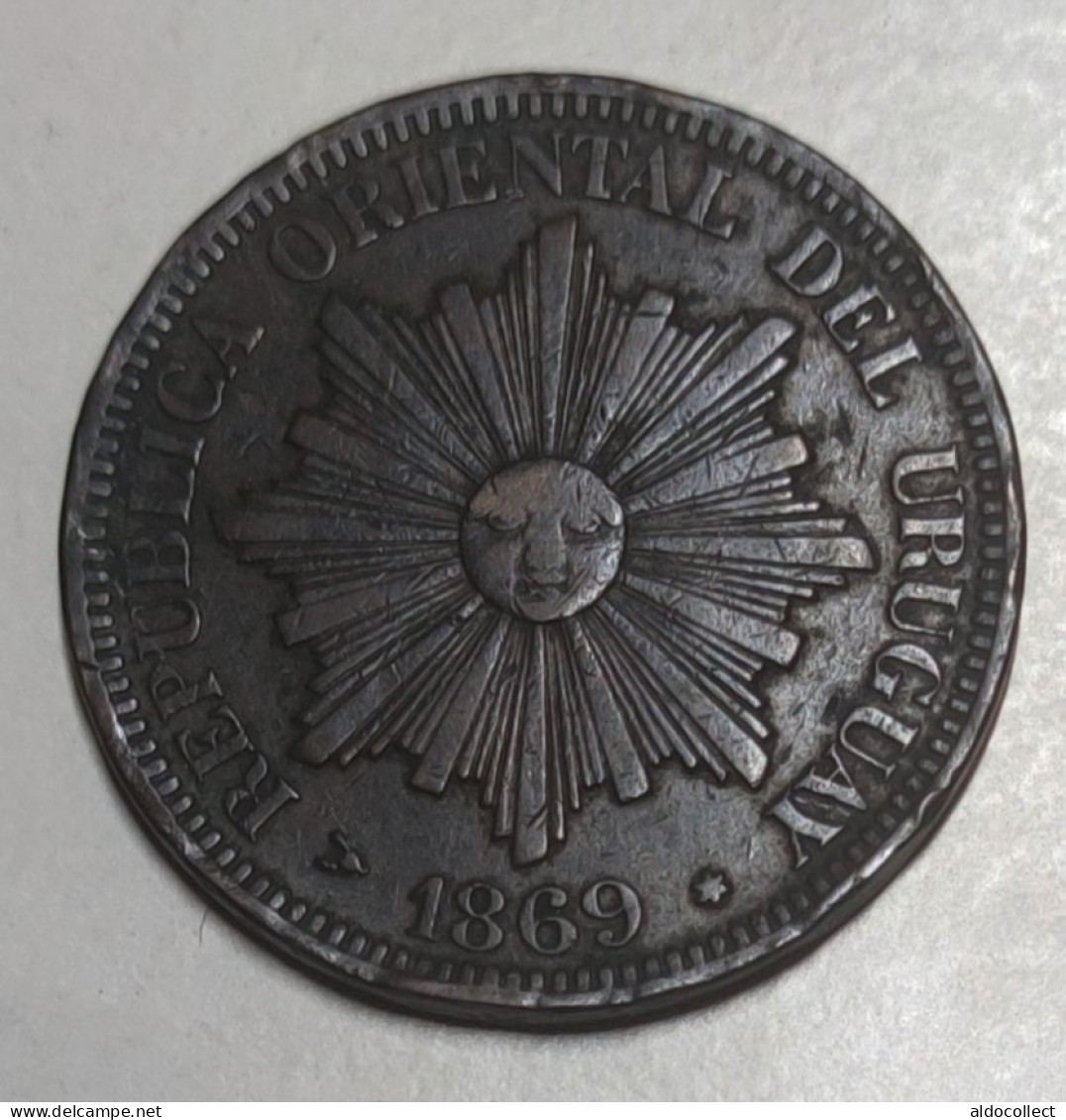 Uruguay 4 Centesimi 1869 - Uruguay