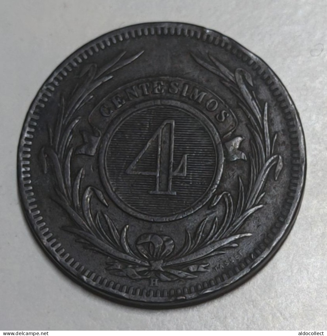 Uruguay 4 Centesimi 1869 - Uruguay