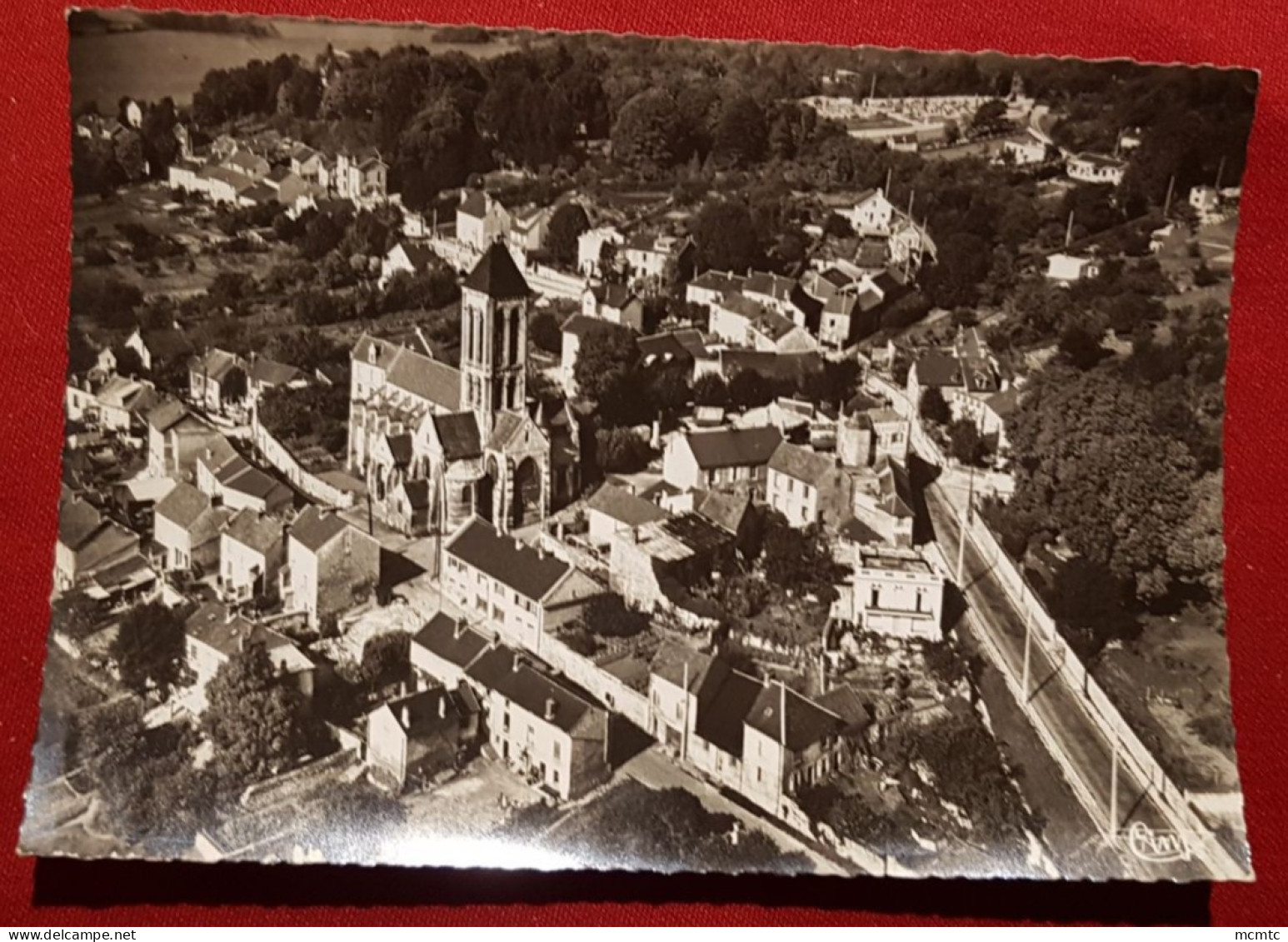 CPSM Grand Format - Champagne Sur Oise -(95. Val D'Oise) - Vue Générale Aérienne - Champagne Sur Oise