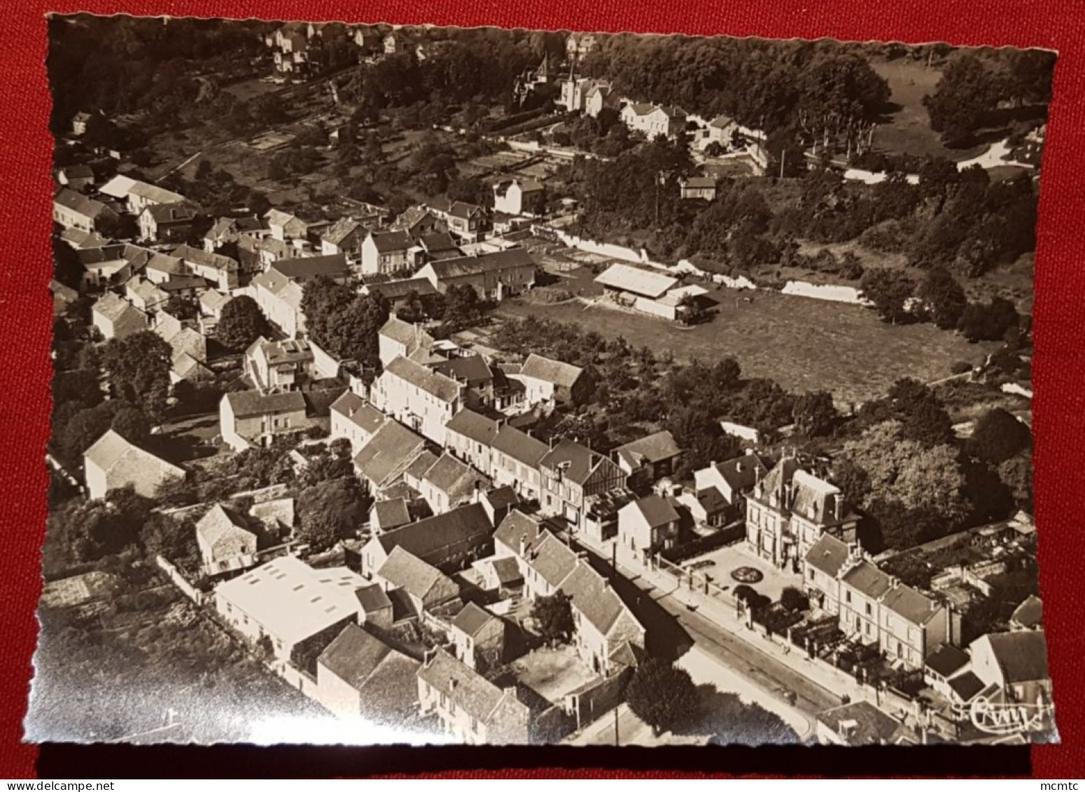 CPSM Grand Format - Champagne Sur Oise -(95. Val D'Oise) - Vue Générale Aérienne - Champagne Sur Oise