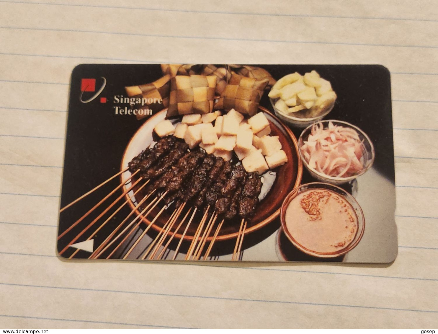 SINGAPORE-(22SIGC)-FOOD 3-(209)($20)(22SIGC-139892)-(tirage-462.000)-(1/92)-used Card+1card Prepiad Free - Singapour