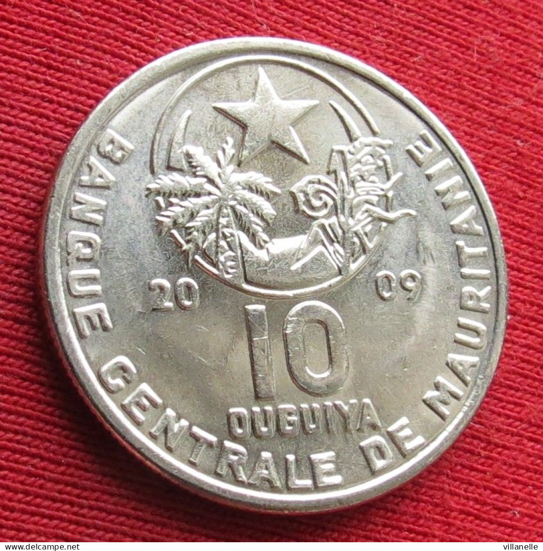 Mauritania 10 Ouguiya 2009 KM# 4a UNC Lt 706 *VT Bimetallic Mauritanie - Mauretanien