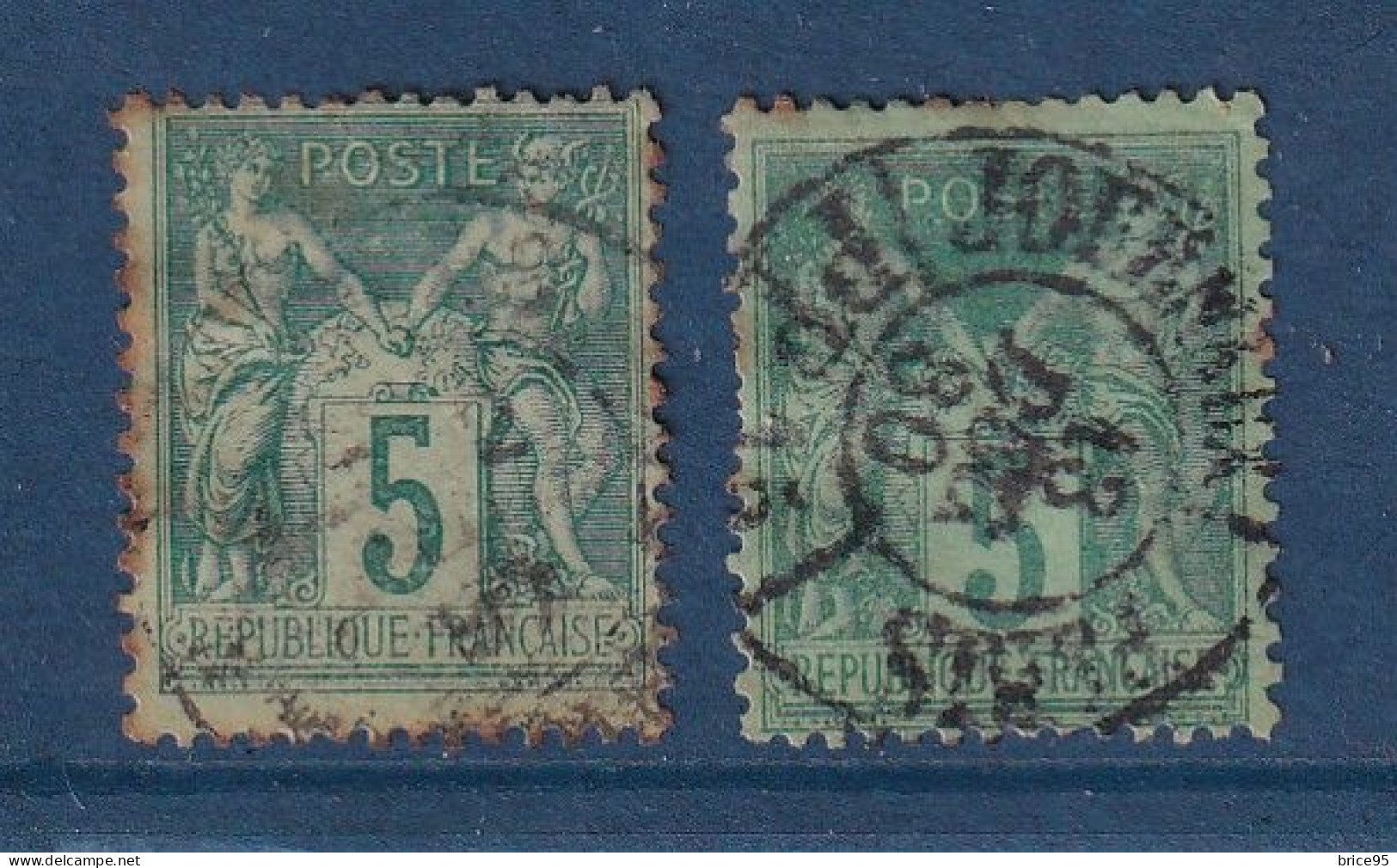 France - YT N° 75 - Oblitéré - 1876 - 1876-1878 Sage (Type I)