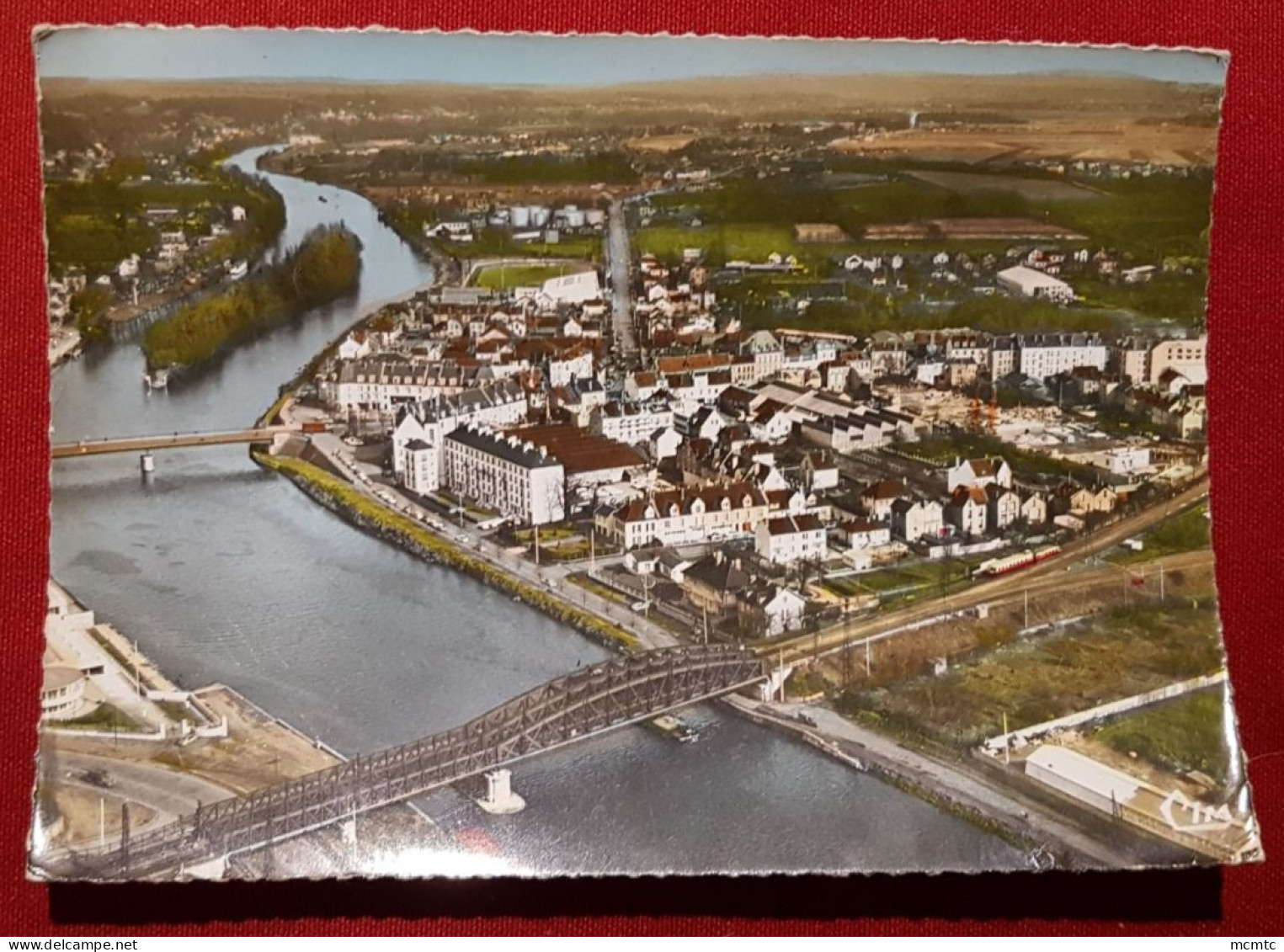 CPSM Grand Format -  Saint-Ouen-l'Aumône  -(S.-et-O.)  Vue Générale Aérienne - Saint-Ouen-l'Aumône