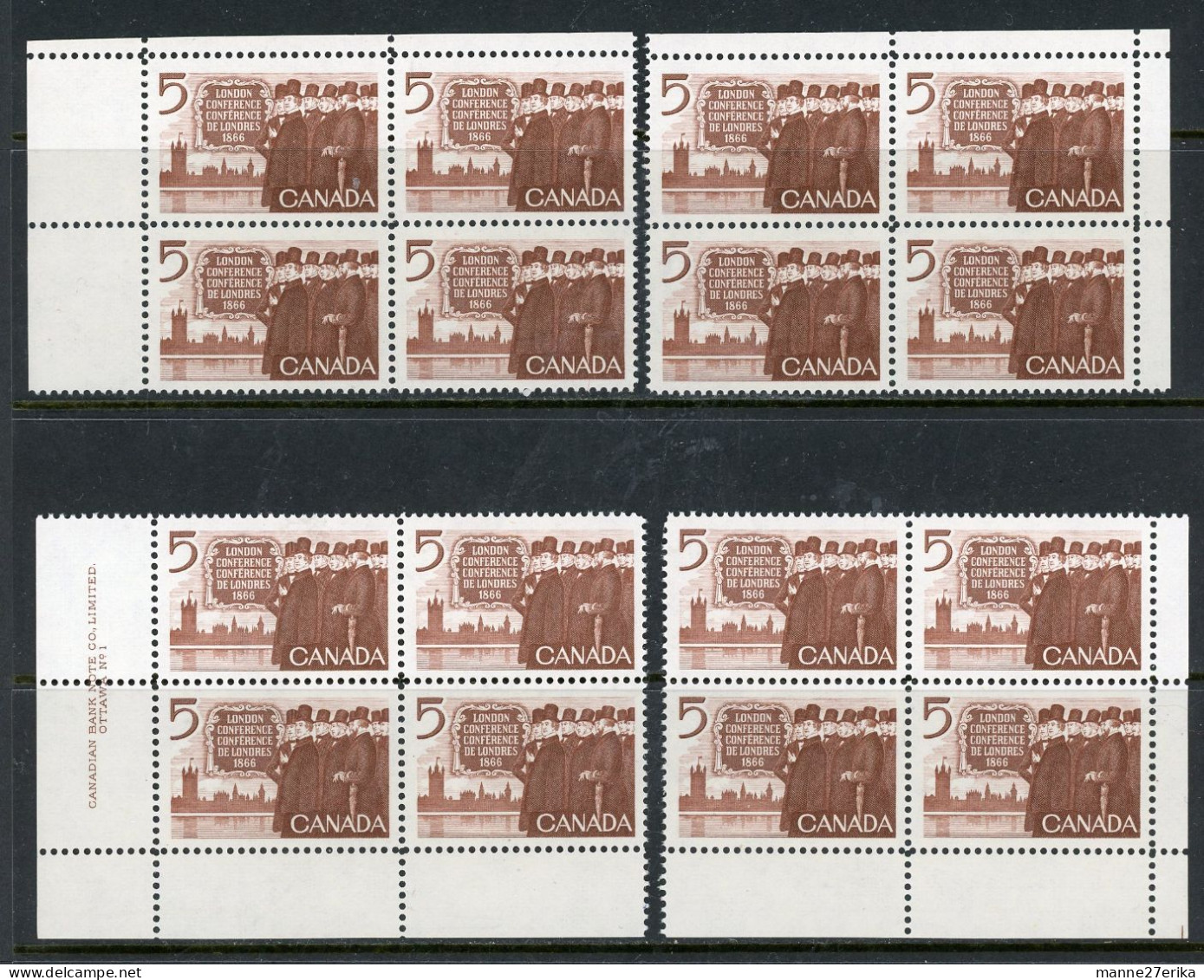 CANADA MNH 1966 Canadian Delegation  PB's - Unused Stamps