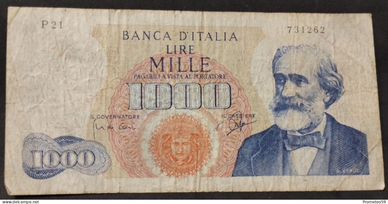 Italia – Billete Banknote De 1.000 Liras – 1964 - 1.000 Lire