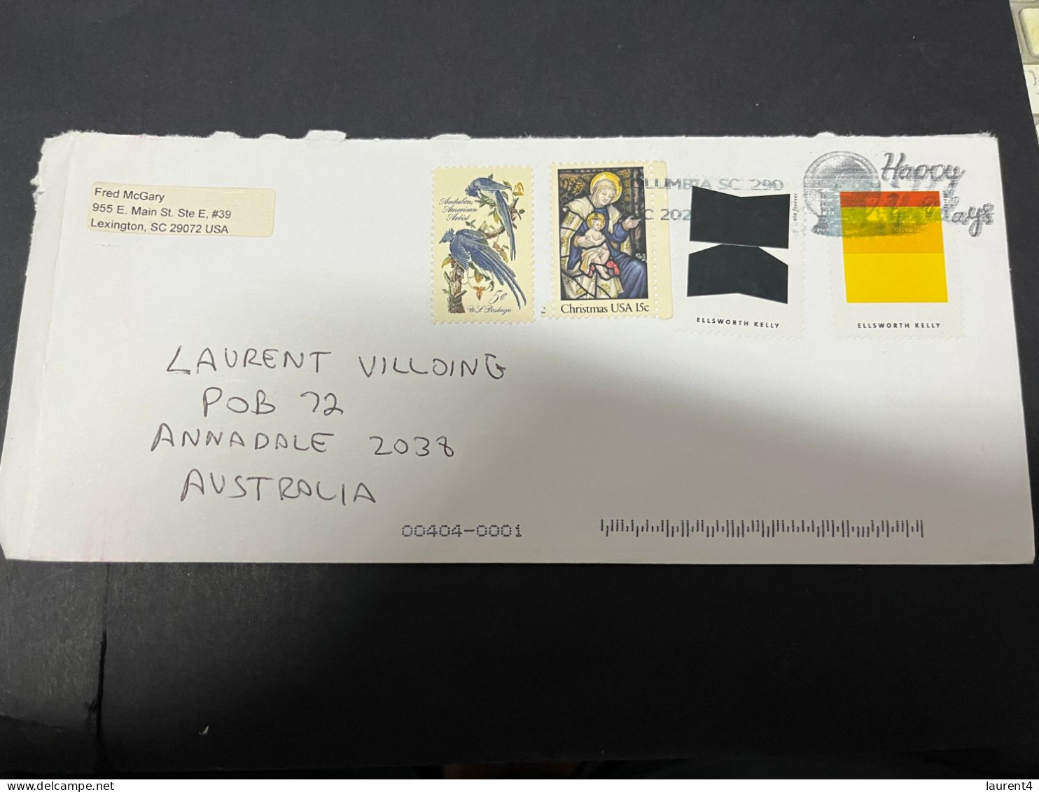 11-1-2024 (4 W 54) USA X 2 Covers Posted To Australia (during 2023) (1 With Mexican Grey Wolf Stamp) - Brieven En Documenten
