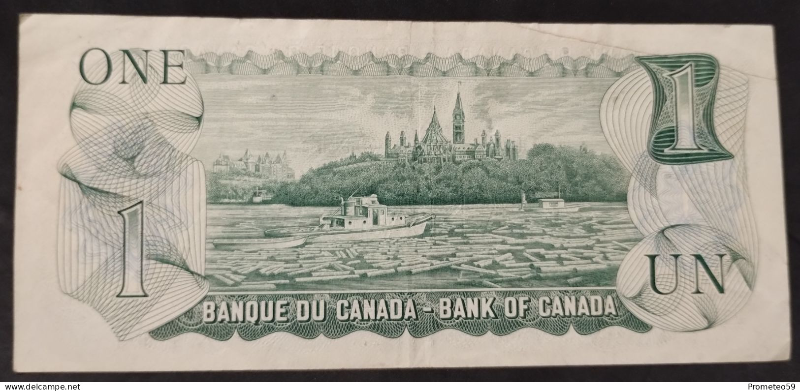 Canadá – Billete Banknote De 1 Dollar – 1973 (Ottawa) – Firmas: Lawson - Bouey - Canada