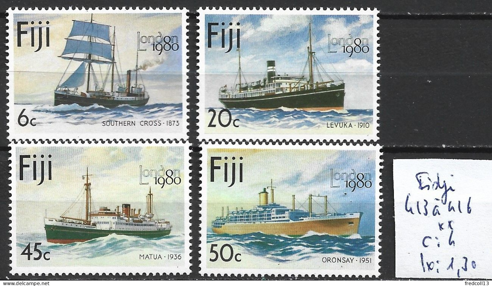 FIDJI 413 à 16 ** Côte 4 € - Fidji (1970-...)