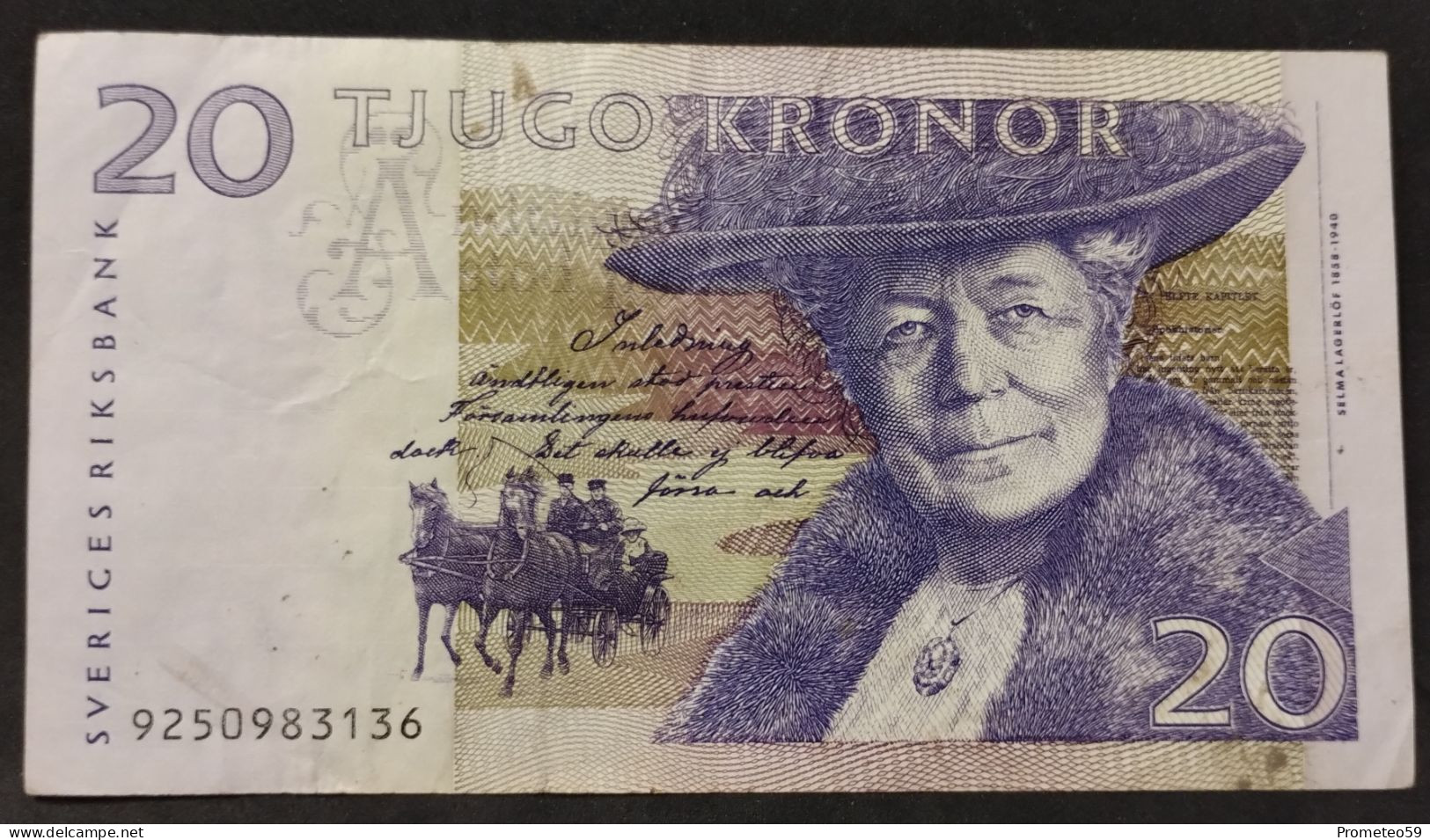 Suecia – Billete Banknote De 20 Coronas – 1991/95 - Schweden