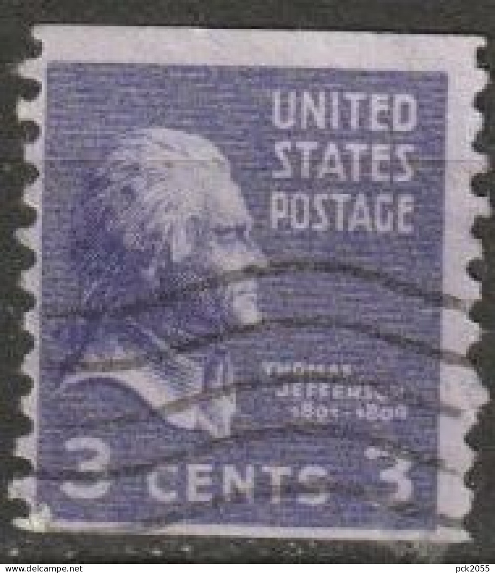 USA 1938  Mi-Nr.414 O Gestempelt Rollenmarke Thomas Jefferson ( U 75) Günstige Versandkosten - Coils & Coil Singles