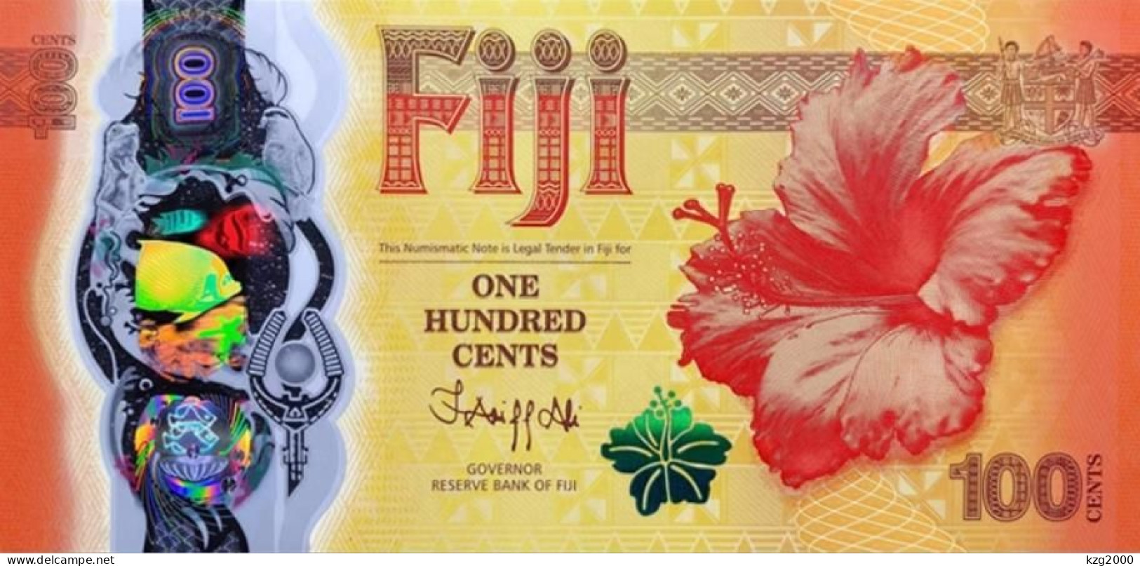 Fiji 2023 ( China Dragon) 100 Cents Commemorative Poylmer Banknote 2024  Banknotes - China