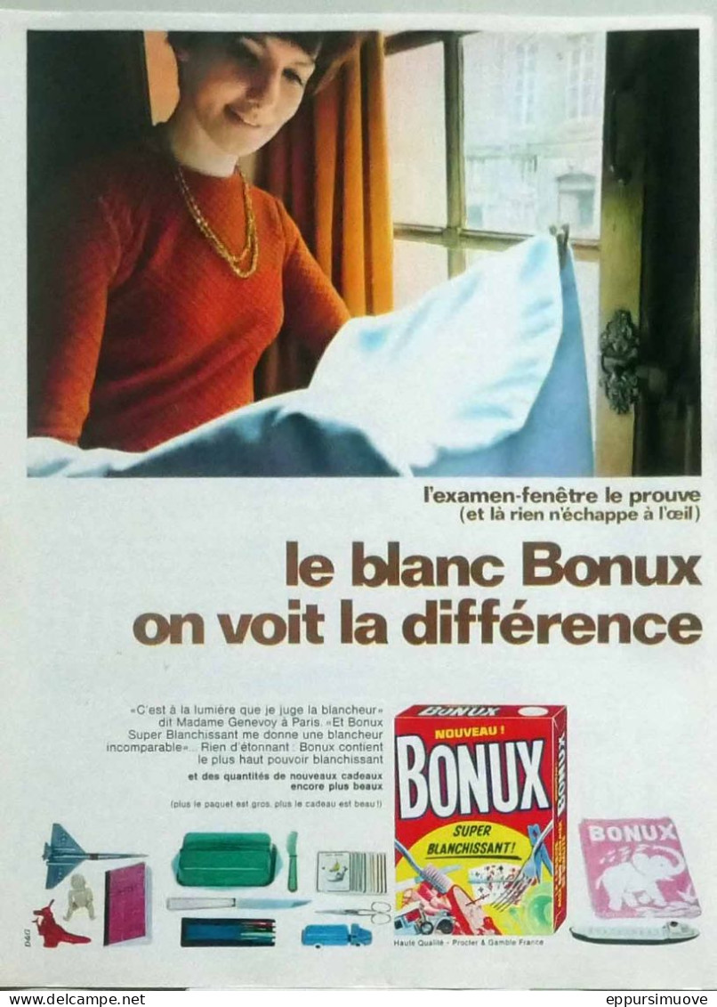 Non classés - Publicité papier LESSIVE BONUX janvier 1968 FAC 1184