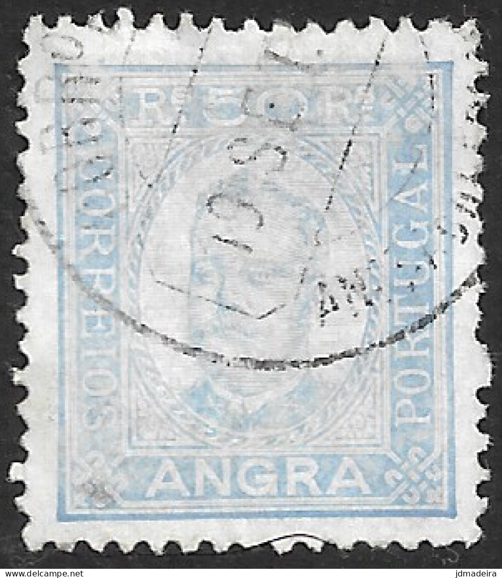 Angra – 1892 King Carlos 50 Réis Used Stamp - Angra