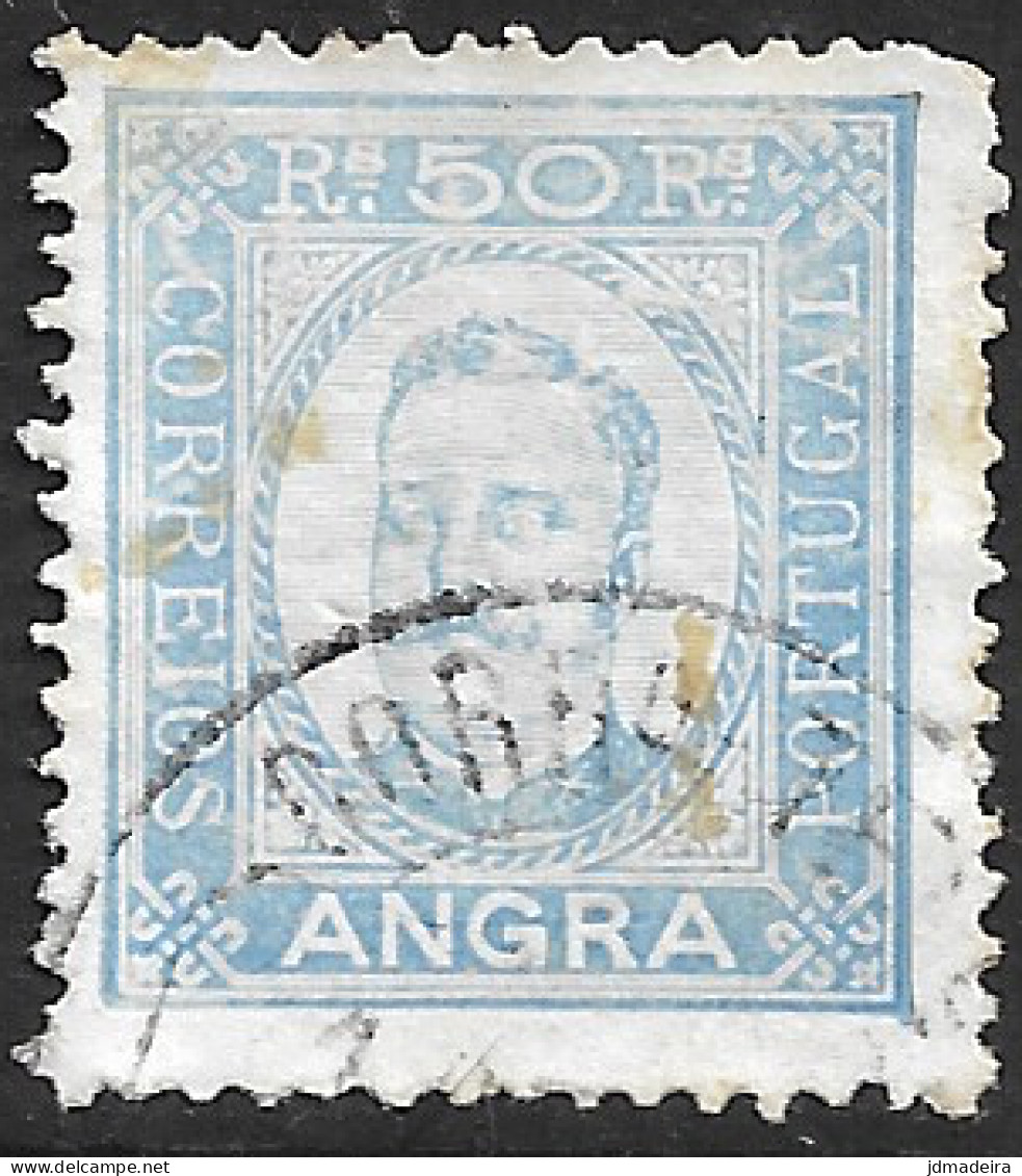 Angra – 1892 King Carlos 50 Réis Used Stamp - Angra