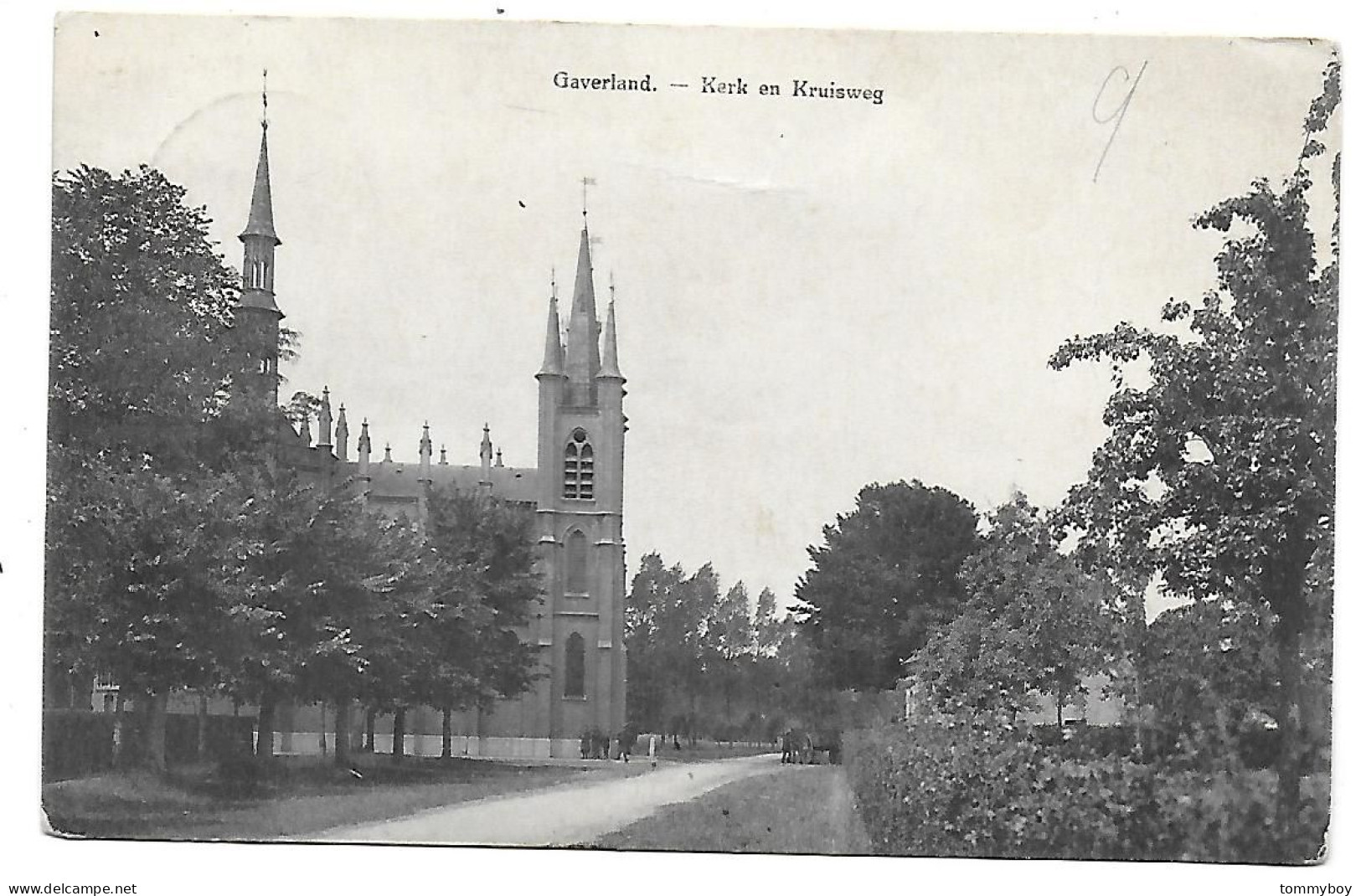 CPA Gaverland, Kerk En Kruisweg - Beveren-Waas