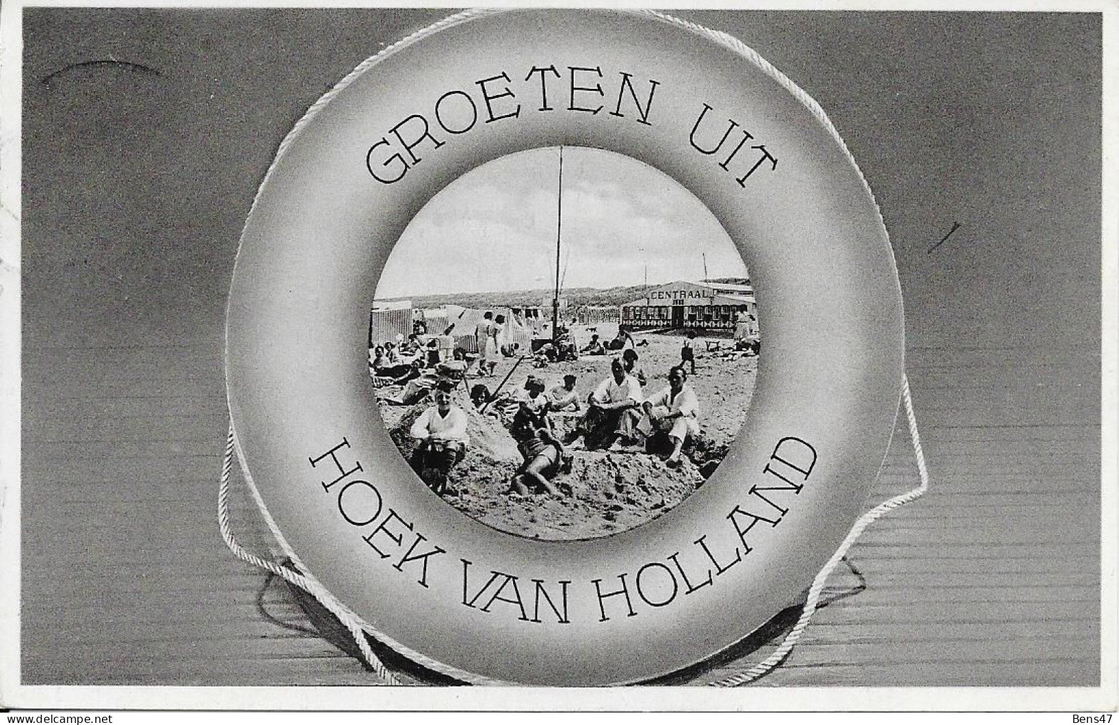 Hoek Van Holland Groeten Gelopen 7-8-1937 - Hoek Van Holland