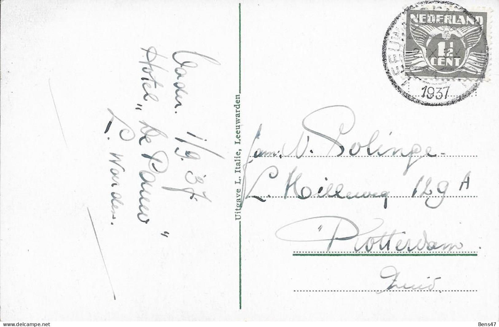 Leeuwarden Prinsentuin Gelopen 2-9-1937 - Leeuwarden
